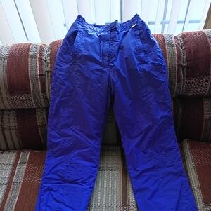 Women's Purple Snow Elastic-Waist Pants